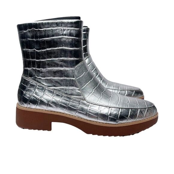FITFLOP Kinbey Croc Embossed Bootie  - Picture 1 of 8